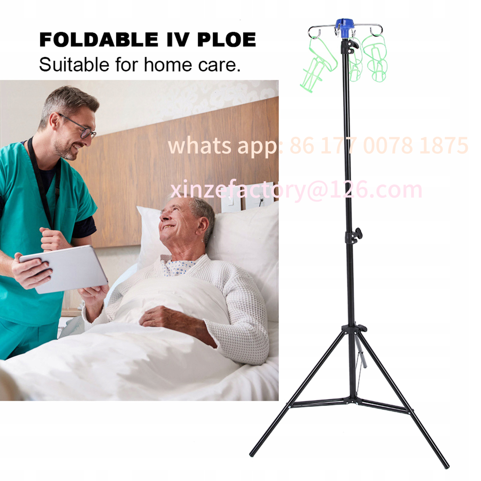 Customizable Foldable IV Pole  - Iv Infusion Pole review and price