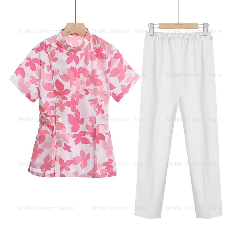 Pink Short Scrubs Set Nurse Do - Medical Lab Coats review and price