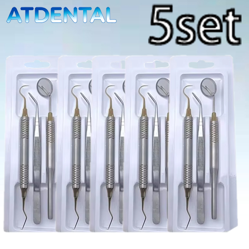 5pcs Dental Double Ended Mouth - Dental Mirror Probe review and price