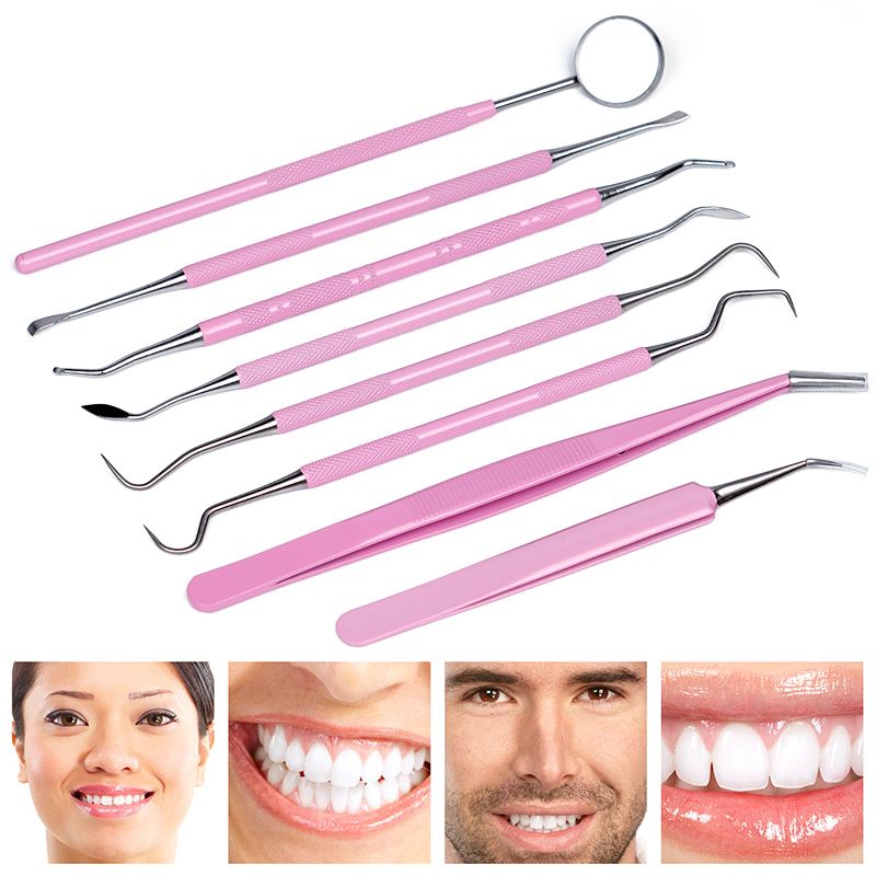 1pc Pink Dental Tweezers Probe - Dental Mirror Probe review and price
