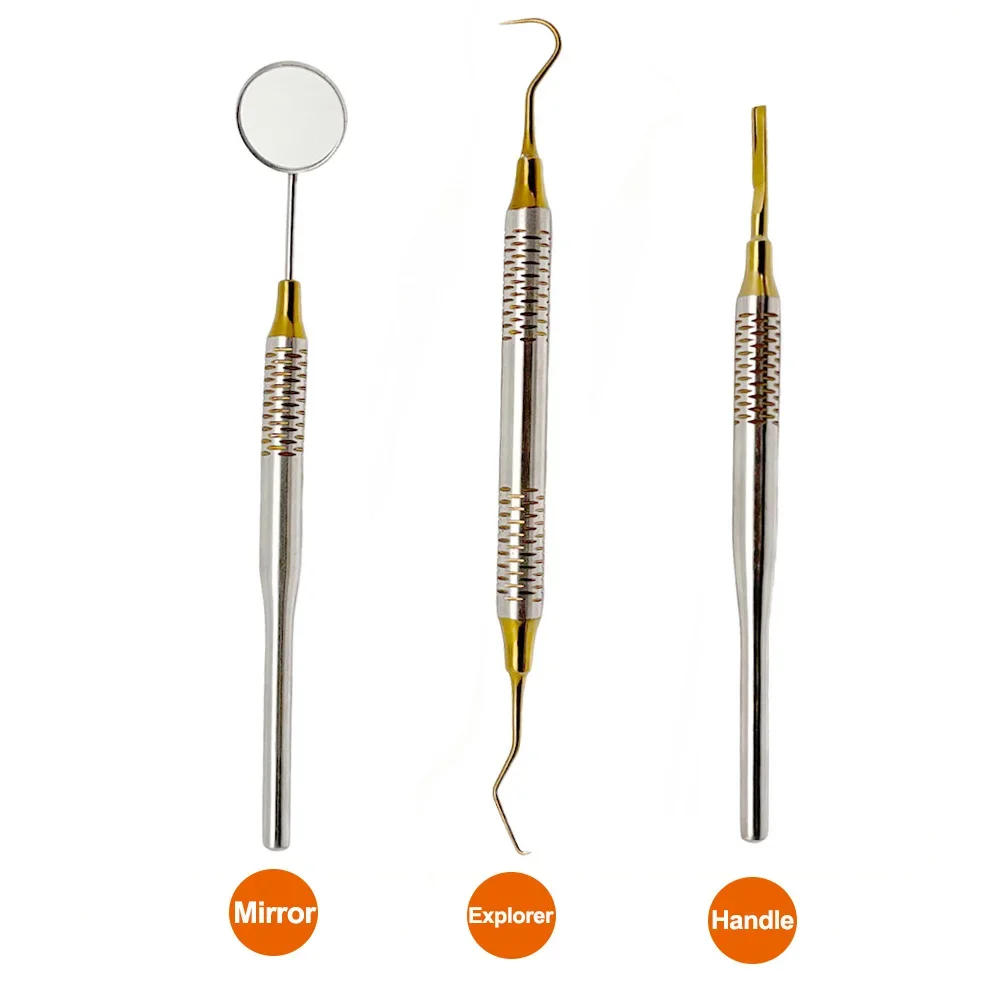 3pcs/set Stainless Steel Denta - Dental Mirror Probe review and price