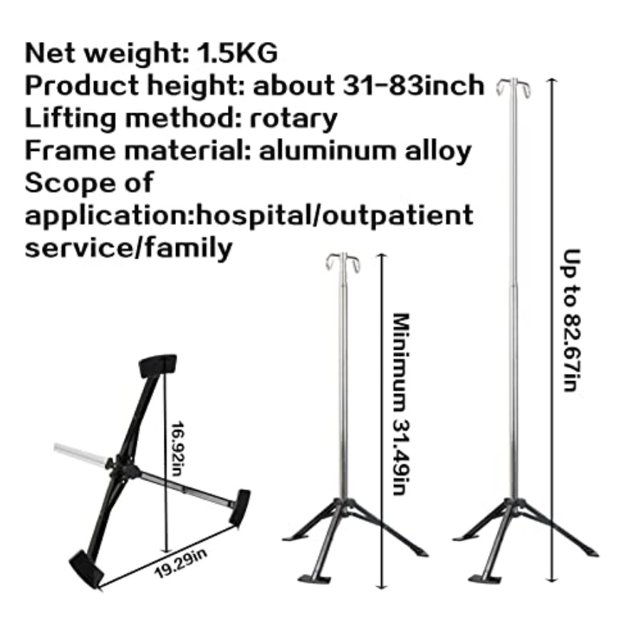 Portable Iv Pole pad Retractab - Iv Infusion Pole review and price