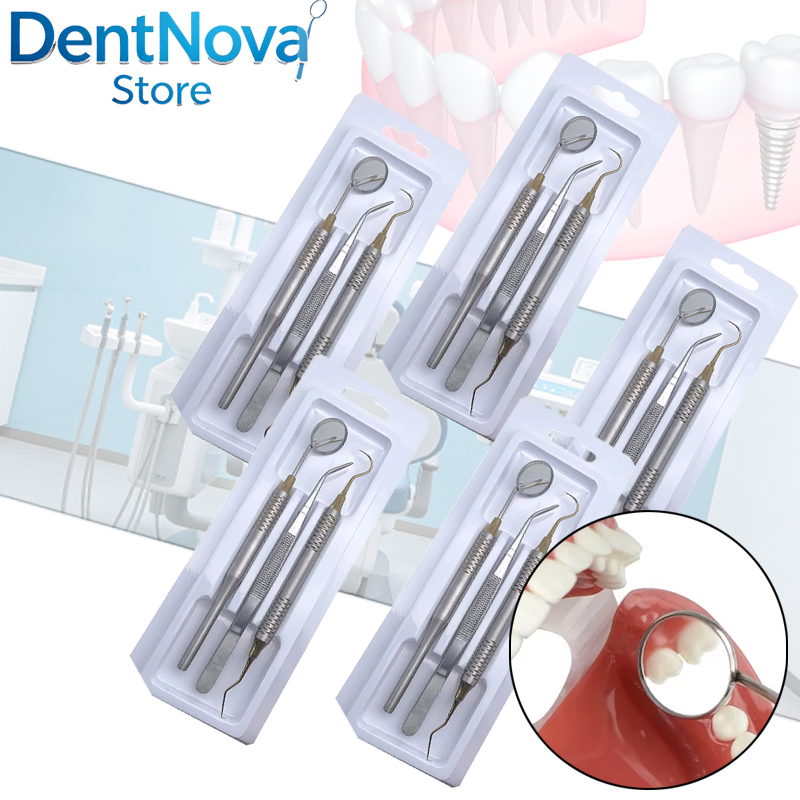 5pcs Dental Double Ended Mouth - Dental Mirror Probe review and price