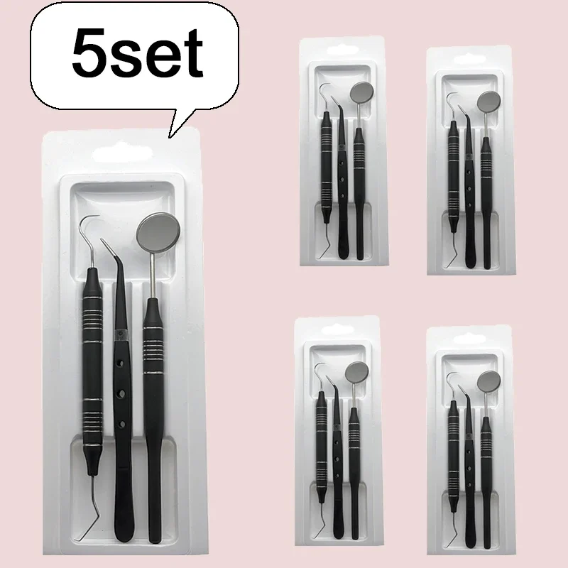 5pcs Dental Double Ended Mouth - Dental Mirror Probe review and price