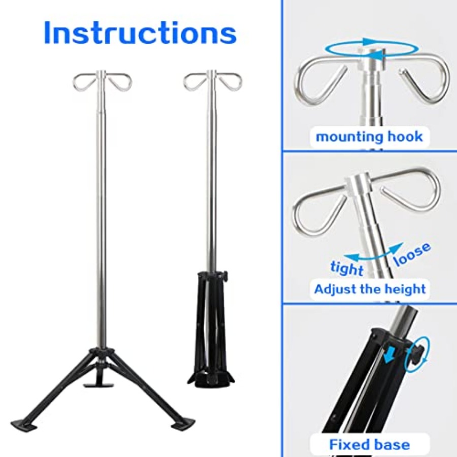 Portable Iv Pole pad Retractab - Iv Infusion Pole review and price