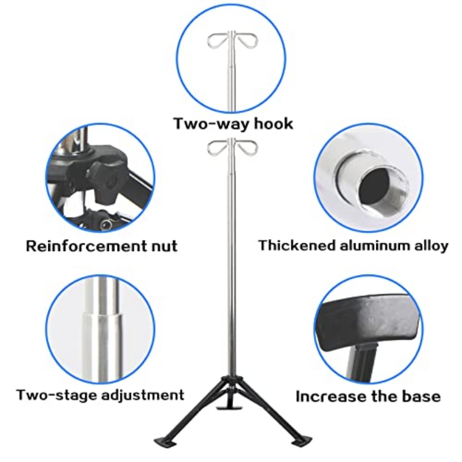 Portable Iv Pole pad Retractab - Iv Infusion Pole review and price
