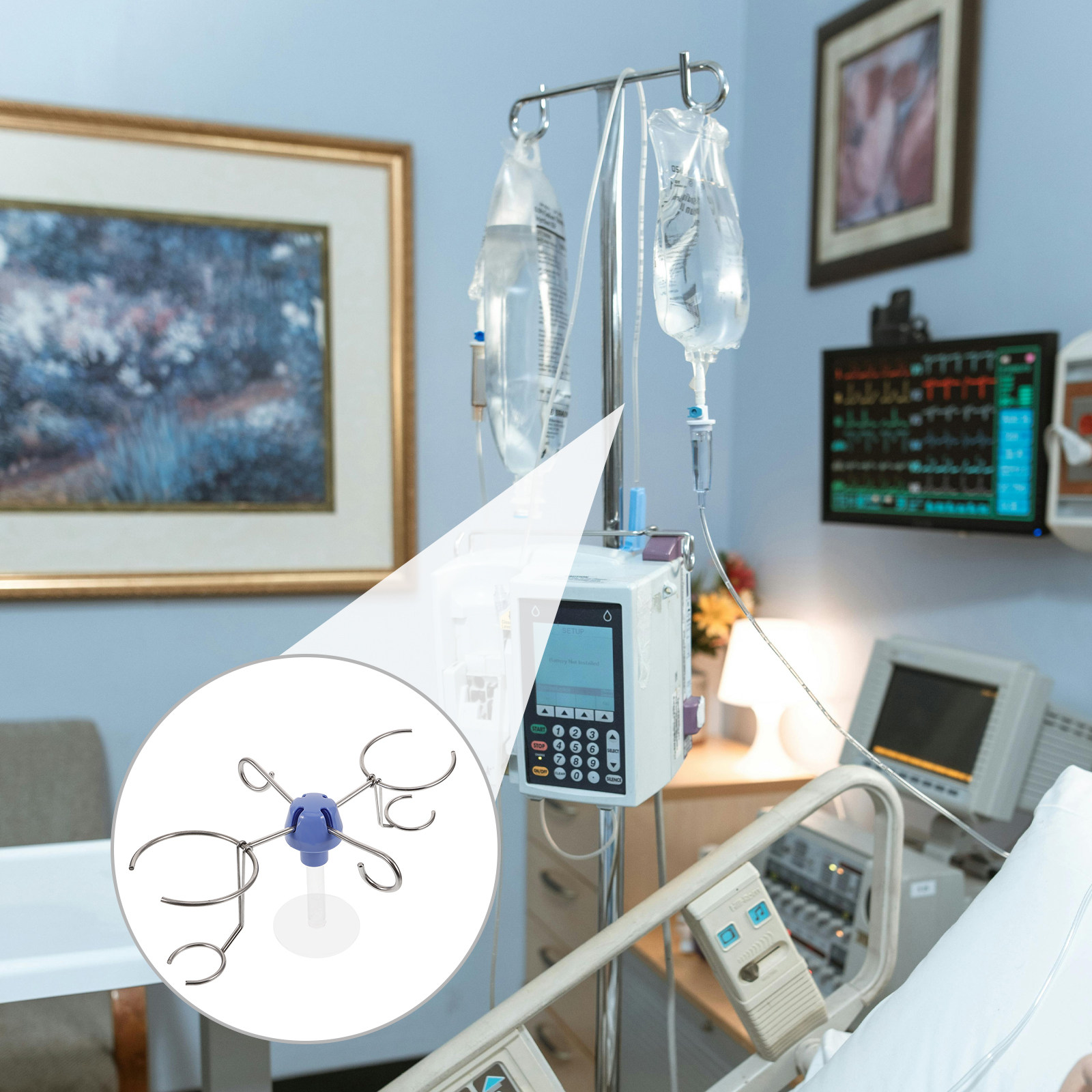 Stainless Steel Infusion Stand - Iv Infusion Pole review and price